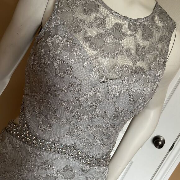 Grey long dress /Size L - Picture 5 of 12